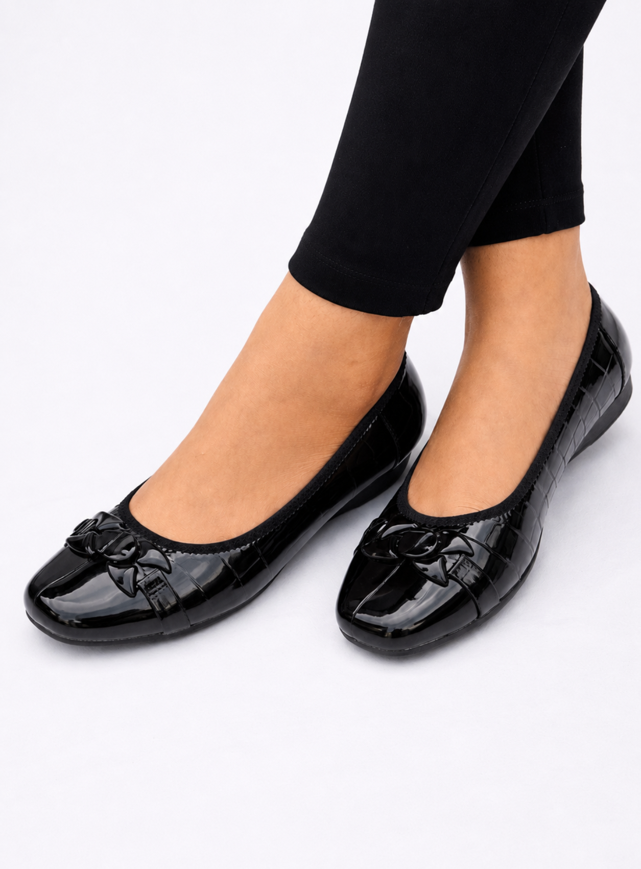 Oliveria flat cover shoe - black (40)
