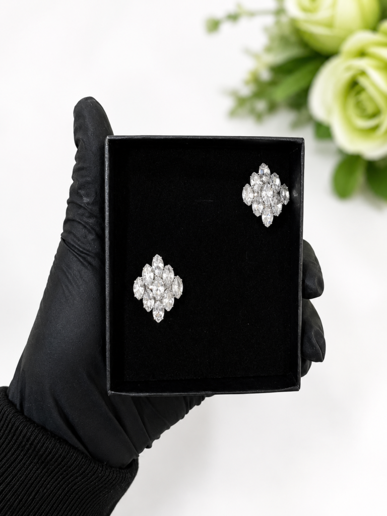 Crystal stud earrings - gorgeous