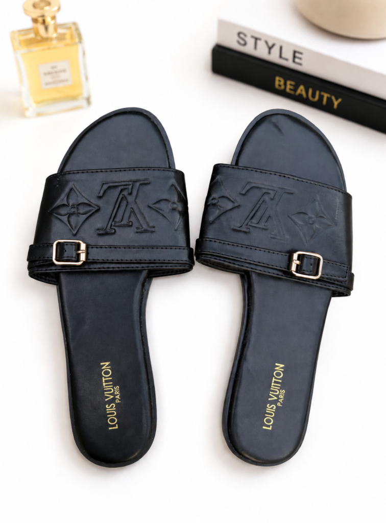 LV slippers - black (39)