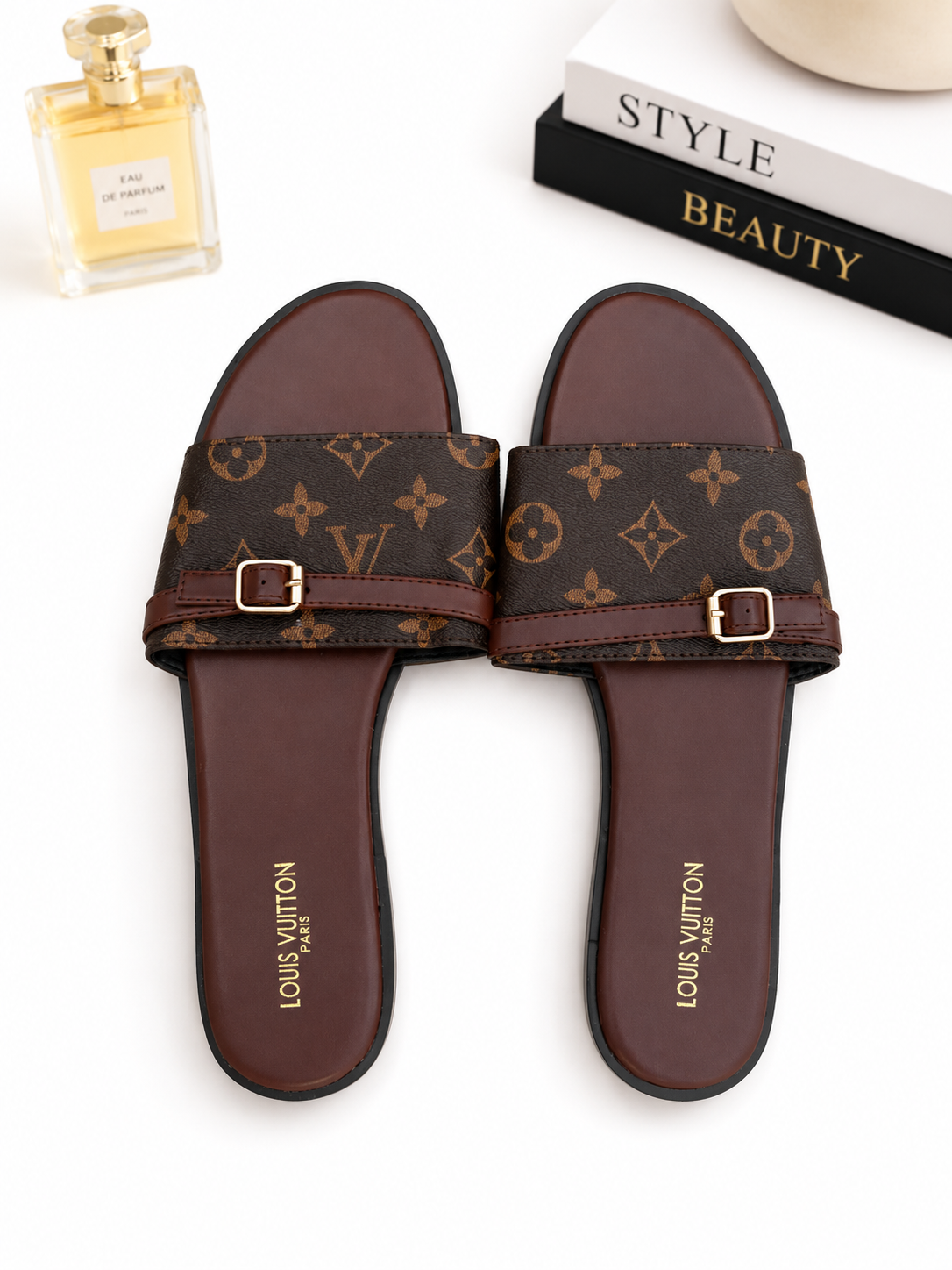 LV slippers - brown (40)