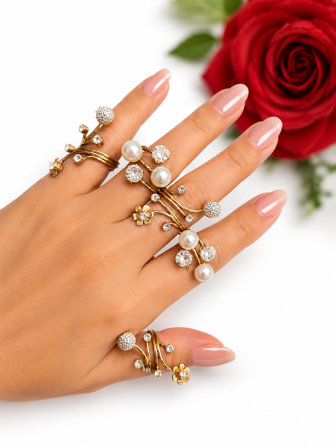 Knuckle rings (5-in-1 combo)