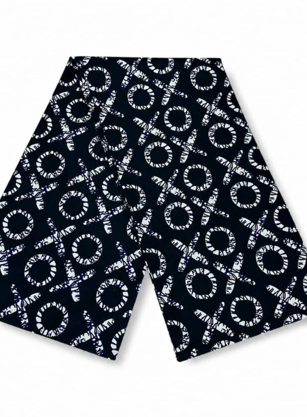 XOXO ankara print - black & white