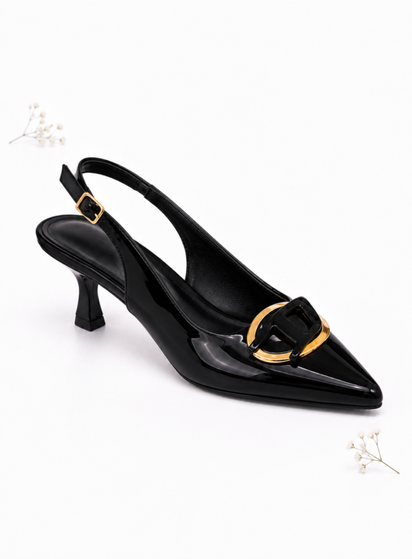 AF leather heels - black (39)