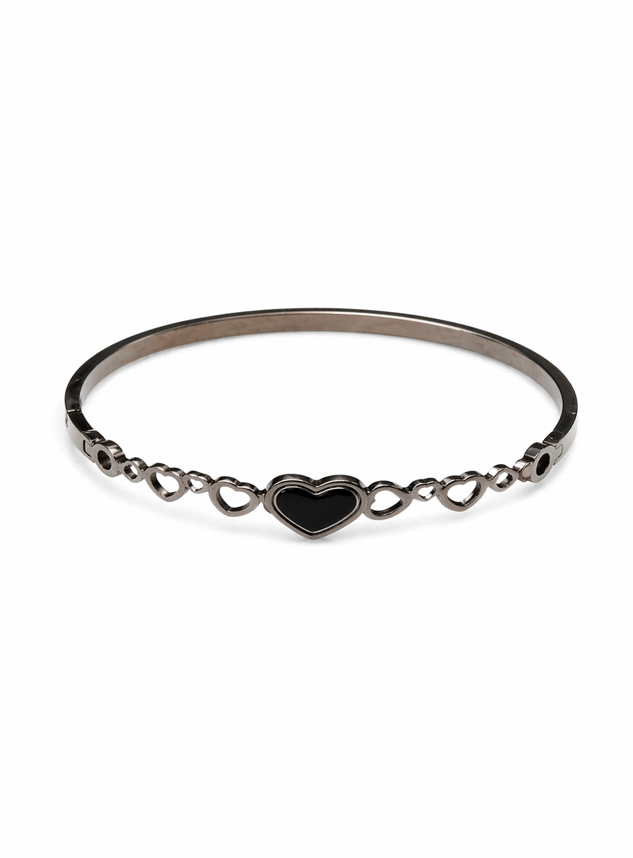 Midnight Heart Link Bangle