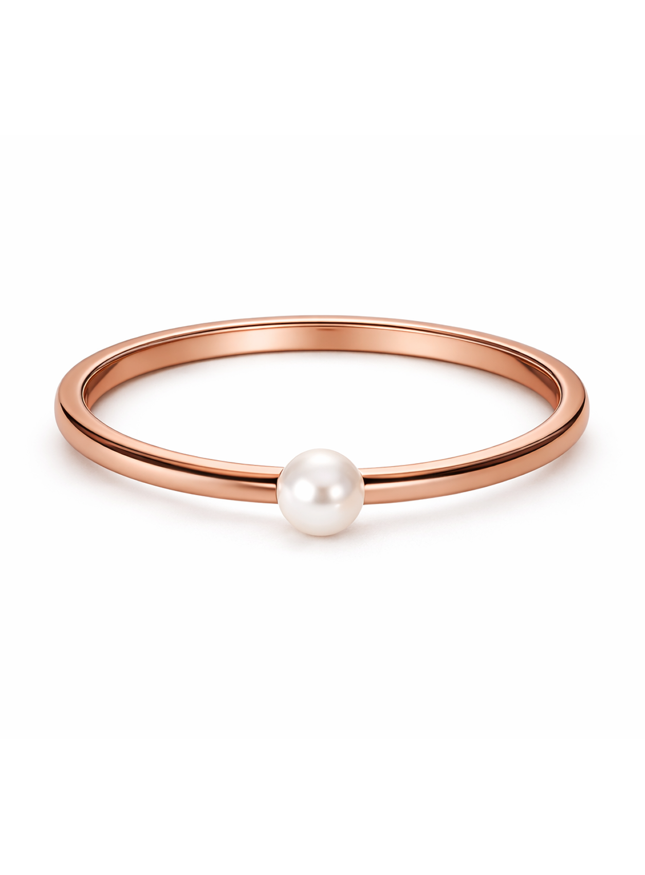 Pearl Kiss Rose-Gold Bangle