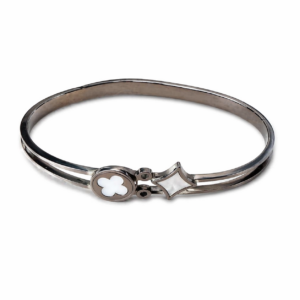 Silver Vine Crystal Cuff