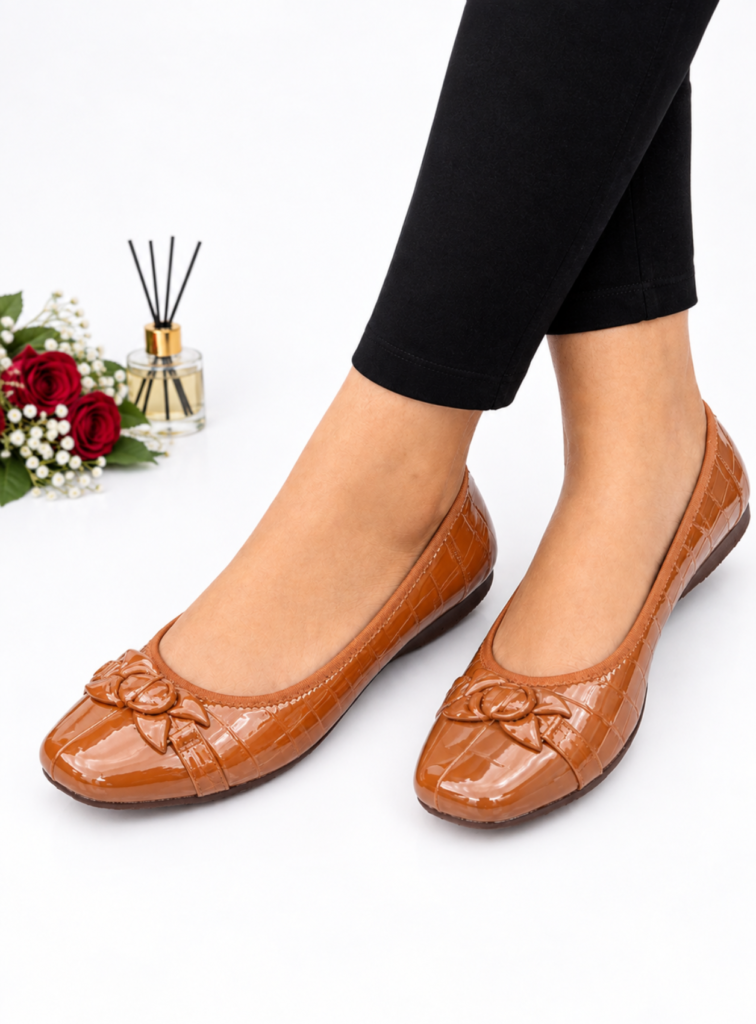 Oliveria flat cover shoe – brown (38,40,42)
